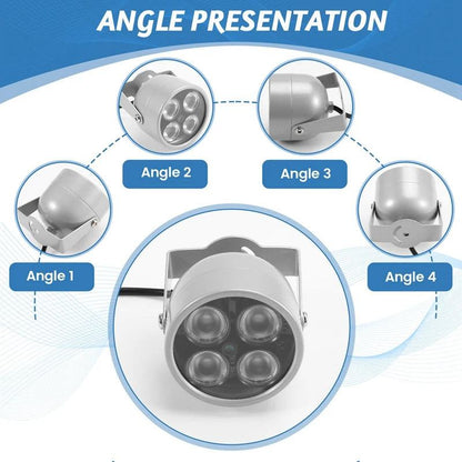 4 Array Leds Infrared Waterproof Night Vision IR Illuminator Light Fill Light DC 12V For Security Camera - PST PS Tradings