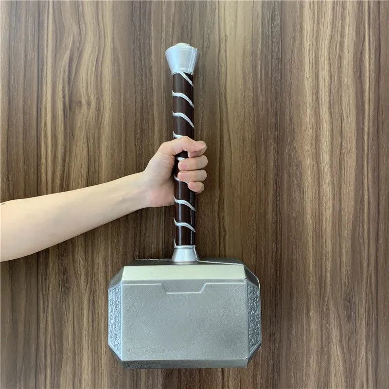 44cm Thor's Hammer Cosplay 1:1 Thunder Hammer Weapons Model Kids Gift Avengers Superhero Role Playing Captain America Iron Man