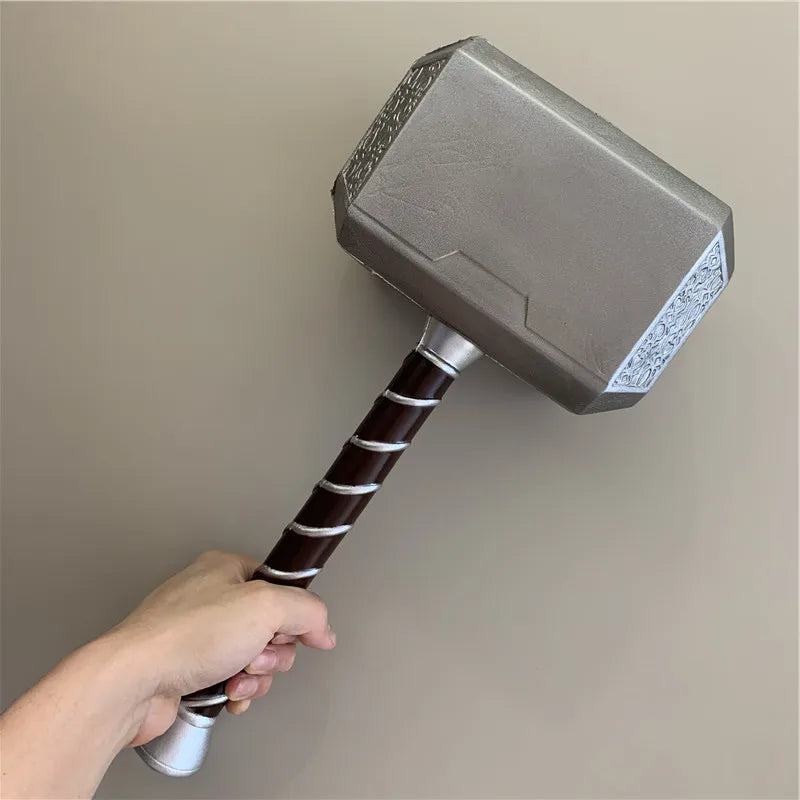 44cm Thor's Hammer Cosplay 1:1 Thunder Hammer Weapons Model Kids Gift Avengers Superhero Role Playing Captain America Iron Man