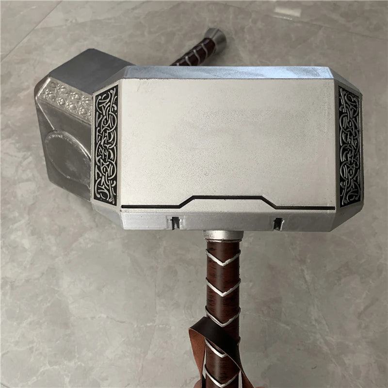 44cm Thor's Hammer Cosplay 1:1 Thunder Hammer Weapons Model Kids Gift Avengers Superhero Role Playing Captain America Iron Man