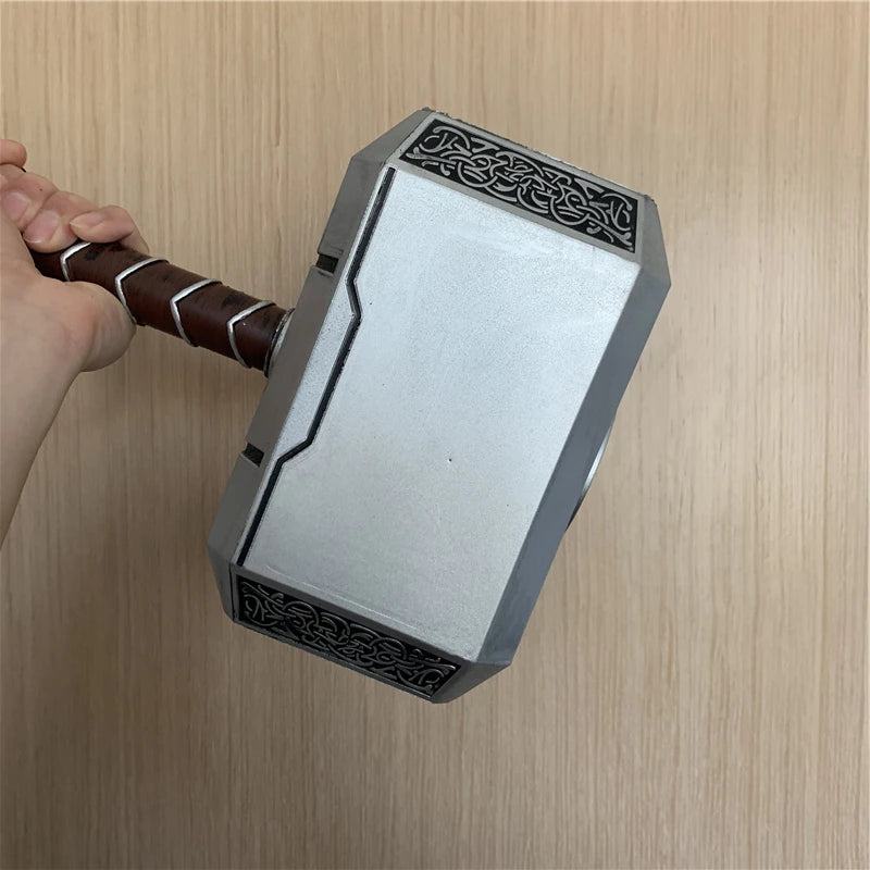 44cm Thor's Hammer Cosplay 1:1 Thunder Hammer Weapons Model Kids Gift Avengers Superhero Role Playing Captain America Iron Man