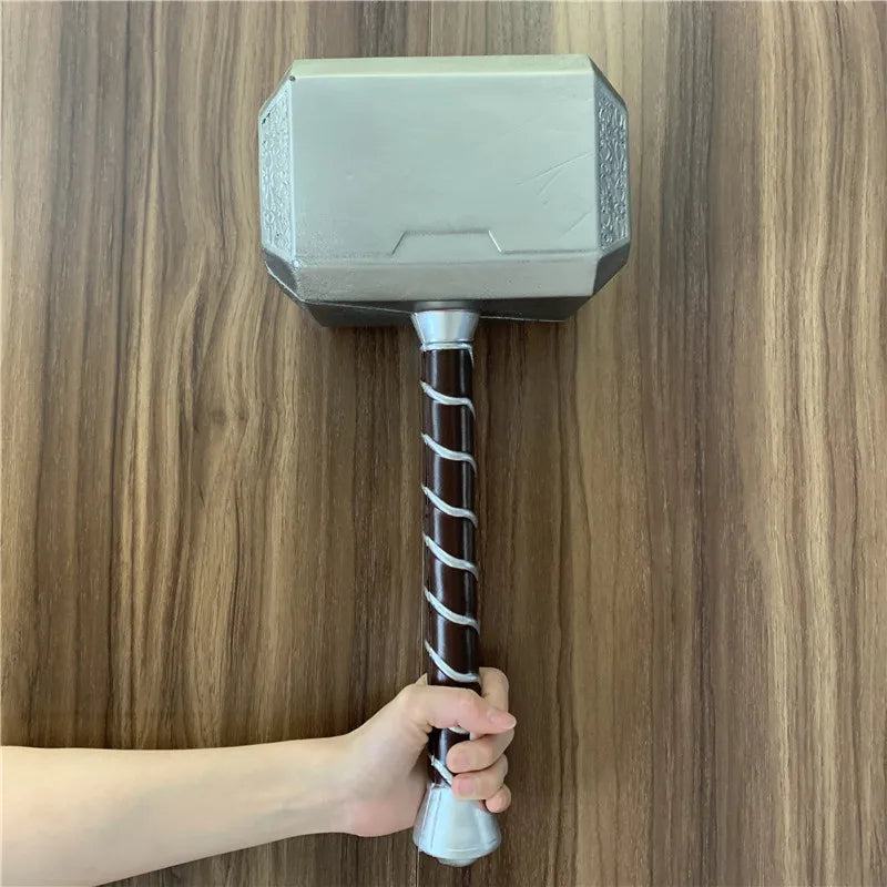 44cm Thor's Hammer Cosplay 1:1 Thunder Hammer Weapons Model Kids Gift Avengers Superhero Role Playing Captain America Iron Man