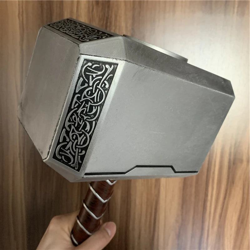 44cm Thor's Hammer Cosplay 1:1 Thunder Hammer Weapons Model Kids Gift Avengers Superhero Role Playing Captain America Iron Man