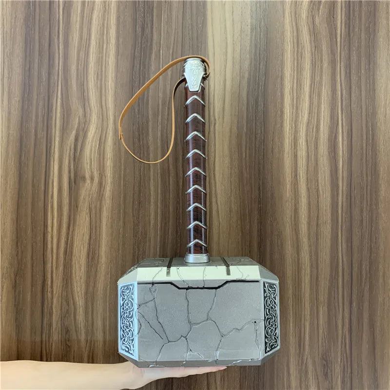 44cm Thor's Hammer Cosplay 1:1 Thunder Hammer Weapons Model Kids Gift Avengers Superhero Role Playing Captain America Iron Man