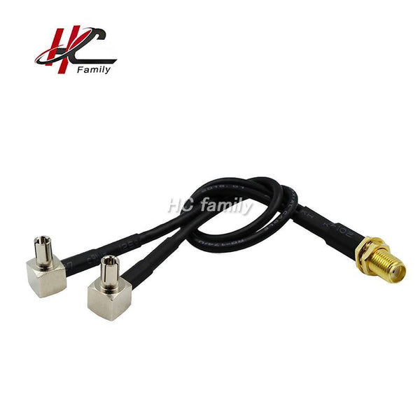 4G LTE Modem cable,sma female to y type TS9 CRC9 angle male connector splitter combiner - PST PS Tradings