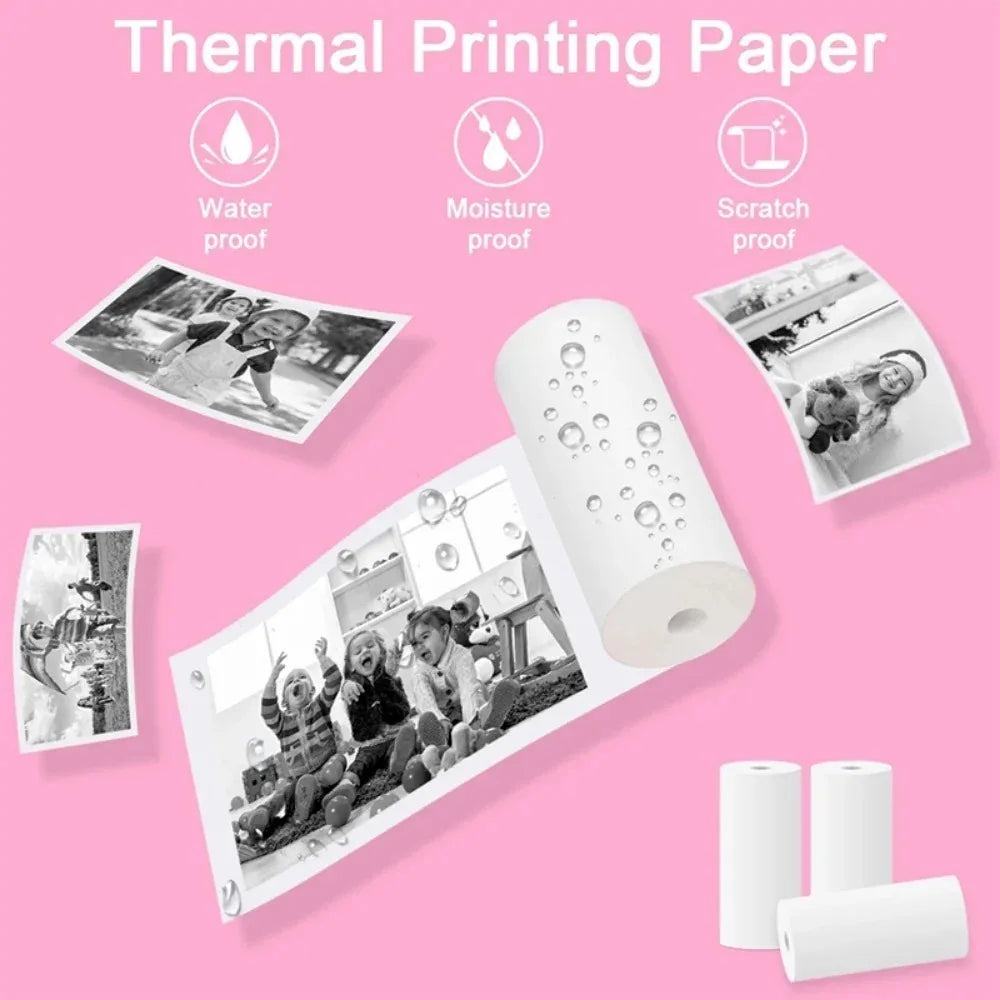 5/10/15/20 57*25mm Thermal Paper White Children Camera Instant Print Kids Camera Printing Paper Replacement Accessories Parts - PST PS Tradings