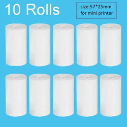 5/10/15/20 57*25mm Thermal Paper White Children Camera Instant Print Kids Camera Printing Paper Replacement Accessories Parts - PST PS Tradings