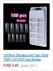 500pcs Half Cover False Nails Press on Nails Tips Clear Acrylic Nails 10 Sizes   for Nail Salons and DIY Nail Art A-08