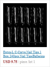 500pcs Half Cover False Nails Press on Nails Tips Clear Acrylic Nails 10 Sizes   for Nail Salons and DIY Nail Art A-08