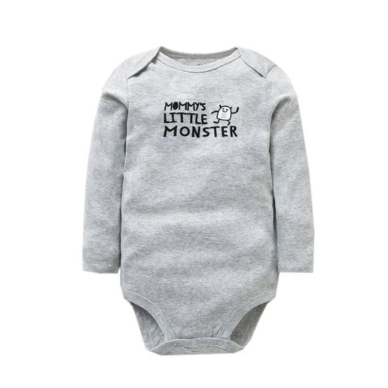 5PCS/LOT Cotton Baby Bodysuits Unisex Infant Jumpsuit Fashion Baby Boys Girls Clothes Long Sleeve Newborn Baby Clothing Set - PST PS Tradings