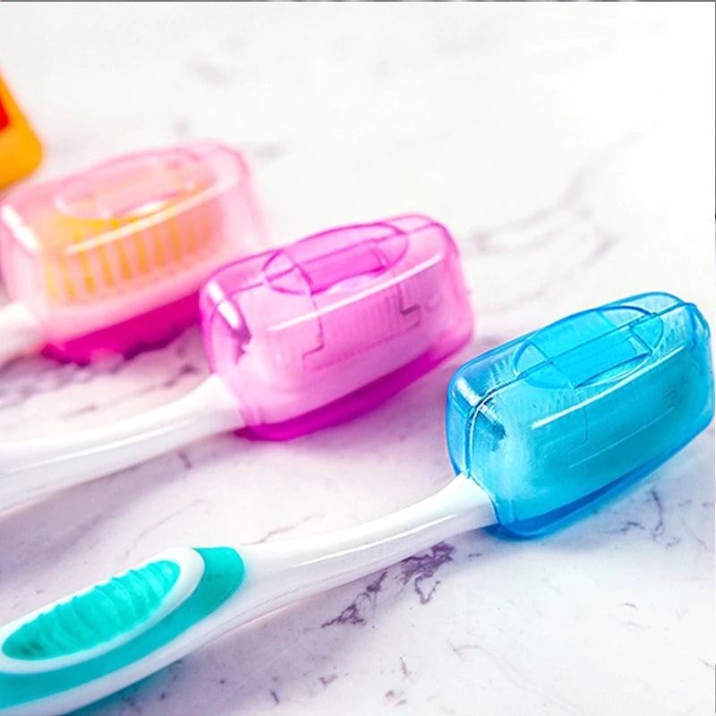 5Pcs/set Portable Toothbrush Cover Holder Travel Hiking Camping Brush Cap Case YKS Health Germproof Toothbrushes Protector - PST PS Tradings