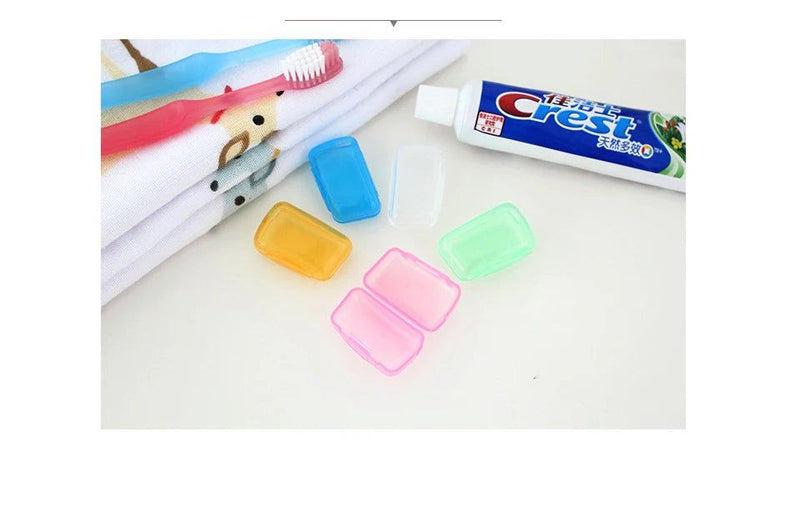 5Pcs/set Portable Toothbrush Cover Holder Travel Hiking Camping Brush Cap Case YKS Health Germproof Toothbrushes Protector - PST PS Tradings