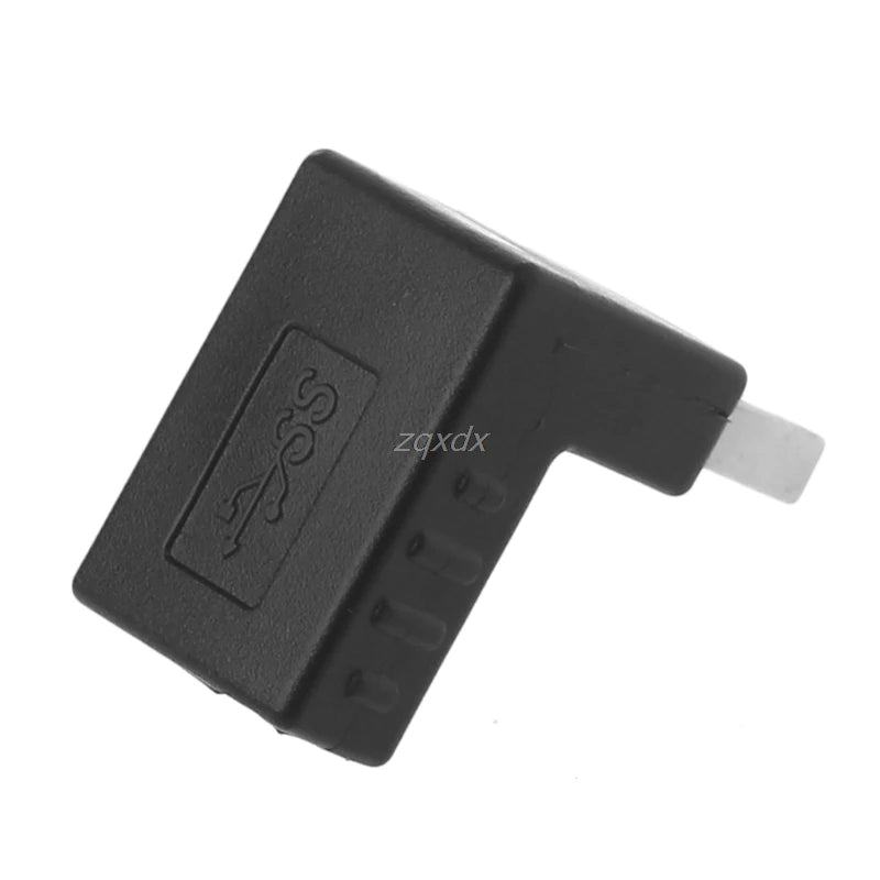 90 Degree Left Right Angled USB 3.0 A Male To Female Adapter Connector For Laptop PC   Drop ship