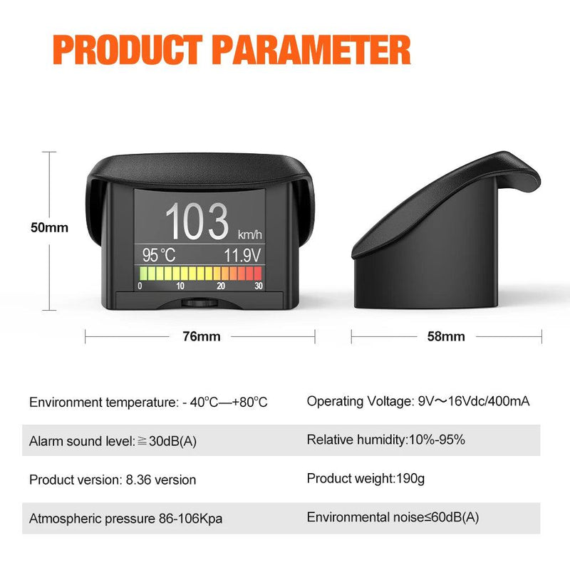 ANCEL A202 On-board Computer Car Digital Computer Display Speed Fuel Consumption Temperature Gauge OBD2 Automobile Scanner - PST PS Tradings