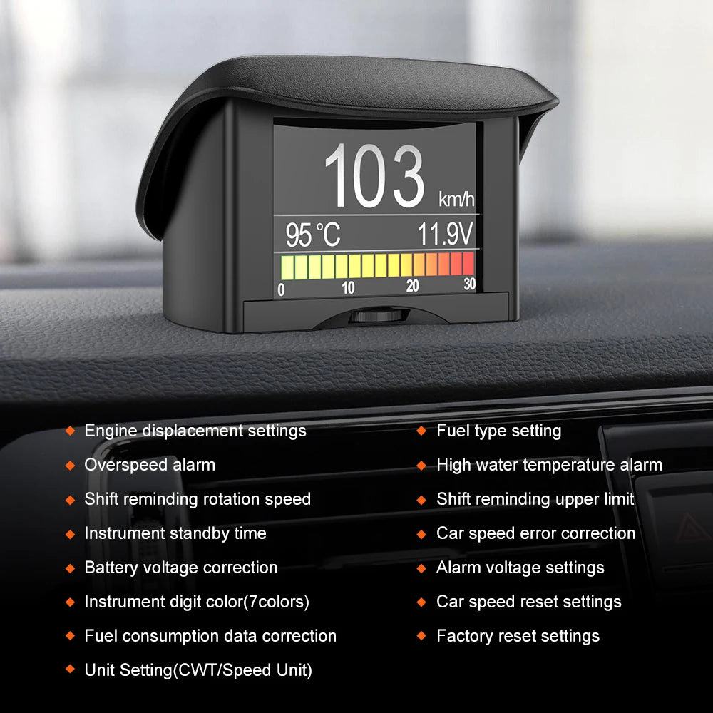 ANCEL A202 On-board Computer Car Digital Computer Display Speed Fuel Consumption Temperature Gauge OBD2 Automobile Scanner - PST PS Tradings