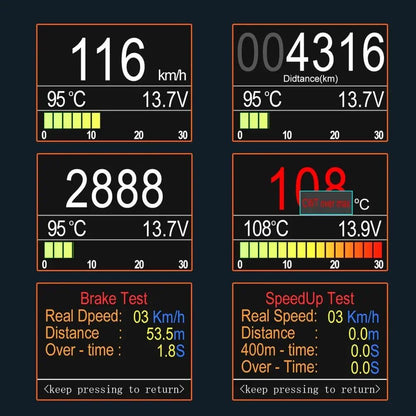 ANCEL A202 On-board Computer Car Digital Computer Display Speed Fuel Consumption Temperature Gauge OBD2 Automobile Scanner - PST PS Tradings