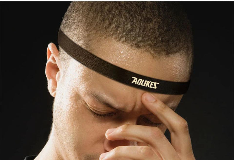 AOLIKES 1PCS Nylon Elastic Head Sweatband Non-slip For Men Women Yoga Hair Bands Running Sweat Bands Fitness Headband - PST PS Tradings