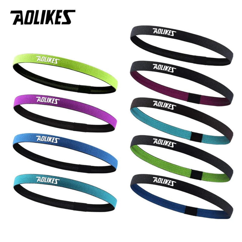 AOLIKES 1PCS Nylon Elastic Head Sweatband Non-slip For Men Women Yoga Hair Bands Running Sweat Bands Fitness Headband - PST PS Tradings