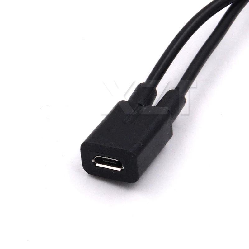 AT 1PCS Micro USB 2.0 Splitter Y 1 Female to 2 Male Data Charge Cable Extension Cord For phone High Quality sync data cable - PST PS Tradings