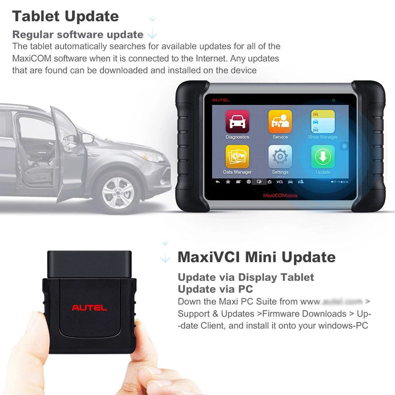 Autel MaxiCOM MK808BT Pro OBD2 Scanner Car Diagnostic Tools Code Reader With Active Test, All System Diagnosis, 28+Services - PST PS Tradings