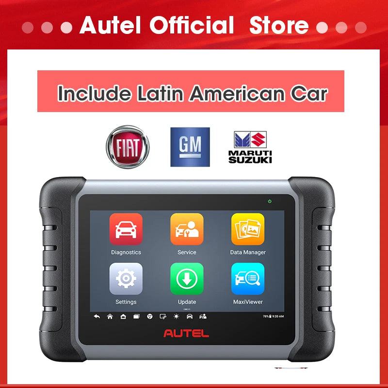 Autel MaxiCOM MK808S OBD2 Scanner Automotivo Car Diagnostic Tool OBD 2 Scanner Active Test Code Reader Key Coding Tool - PST PS Tradings