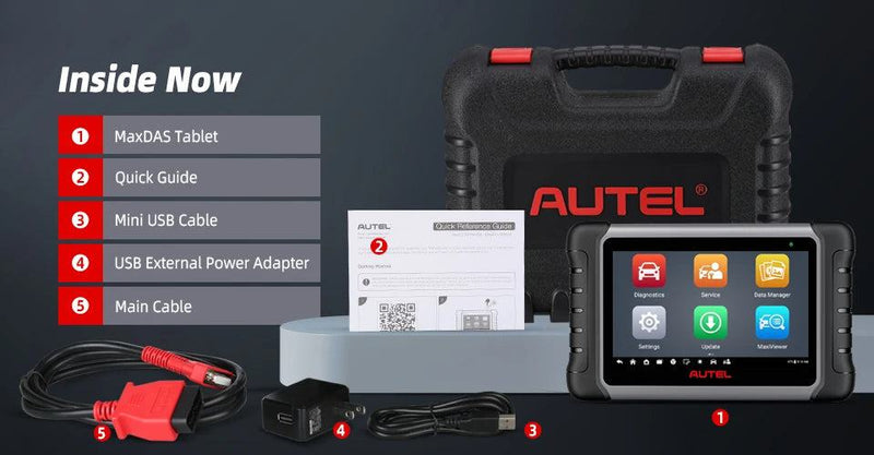 Autel MaxiCOM MK808S OBD2 Scanner Automotivo Car Diagnostic Tool OBD 2 Scanner Active Test Code Reader Key Coding Tool - PST PS Tradings