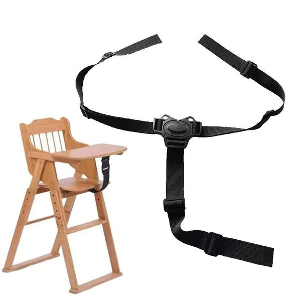 Baby Dining High Chair Safety Belt Baby Feeding Chair Belt Strap 3 Point Baby Safety Belt Fixed Baby Stroller Seat Harness Belt - PST PS Tradings