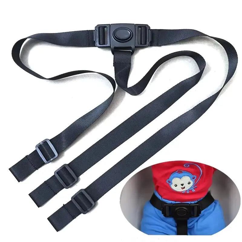 Baby Dining High Chair Safety Belt Baby Feeding Chair Belt Strap 3 Point Baby Safety Belt Fixed Baby Stroller Seat Harness Belt - PST PS Tradings