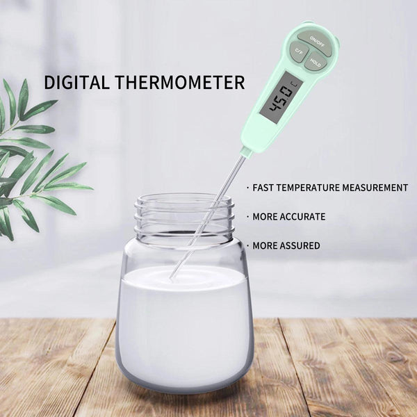 Baby Food Thermometer Baby Bottle Thermometer Bath Water Thermometer 304 Stainless Steel with LCD Display Digital Thermometer - PST PS Tradings