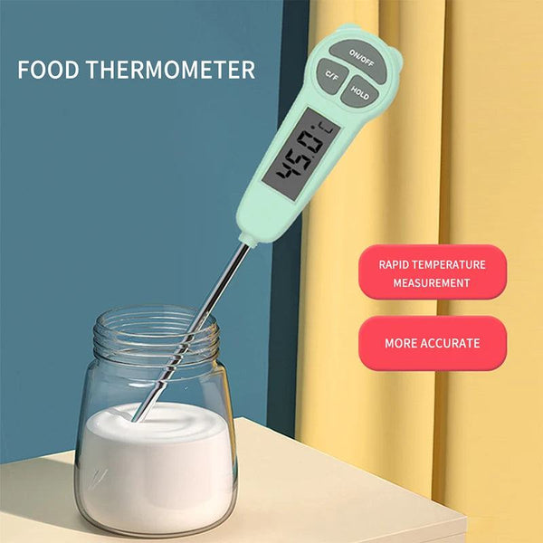 Baby Food Thermometer Baby Bottle Thermometer Bath Water Thermometer 304 Stainless Steel with LCD Display Digital Thermometer - PST PS Tradings