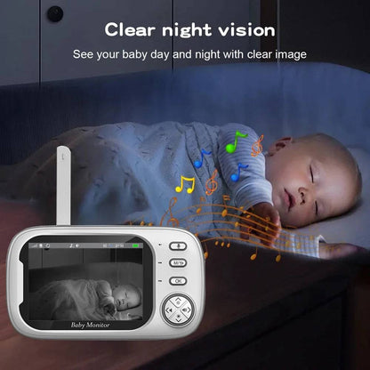 Baby Monitor With Camera 3.5 inch LCD Electronic Babysitter 2 Way Audio Night Vision Video Baby Nanny Radio Better than VB603 - Property & Safety Tradings