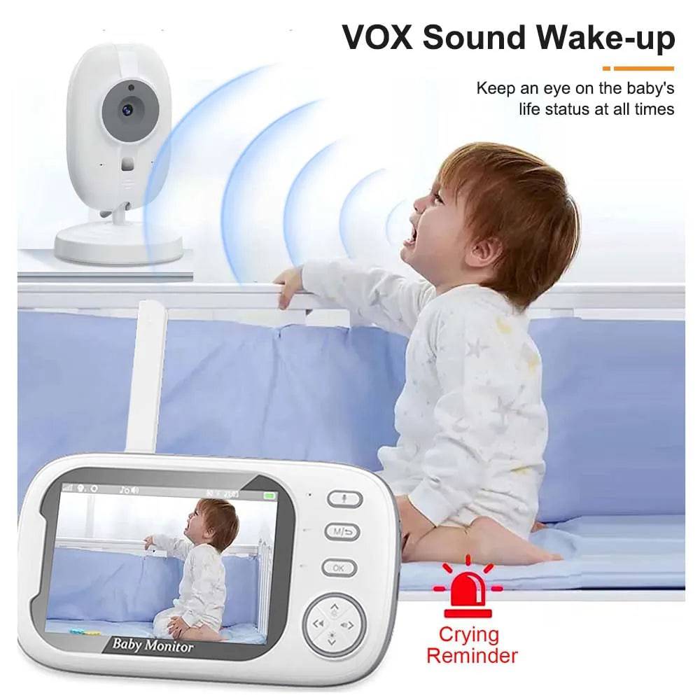 Baby Monitor With Camera 3.5 inch LCD Electronic Babysitter 2 Way Audio Night Vision Video Baby Nanny Radio Better than VB603 - Property & Safety Tradings