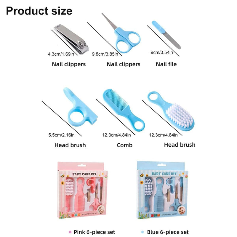 Baby nail clippers set Baby Care Wash 6 six-piece brush set - PST PS Tradings