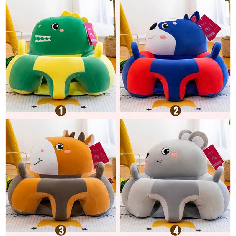 Baby Sofa Support Seat Cover Plush Chair Learning To Sit Comfortable Cartoon Toddler Nest Puff ChairToy Baby Floor Plush Lounger - PST PS Tradings