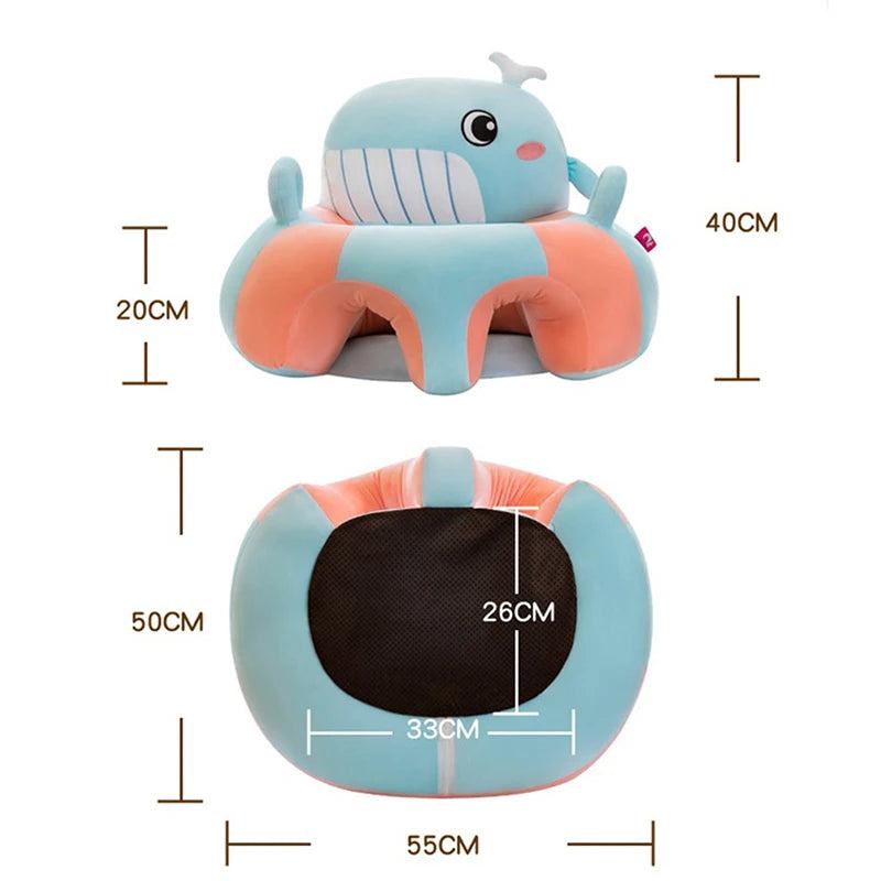 Baby Sofa Support Seat Cover Plush Chair Learning To Sit Comfortable Cartoon Toddler Nest Puff ChairToy Baby Floor Plush Lounger - PST PS Tradings