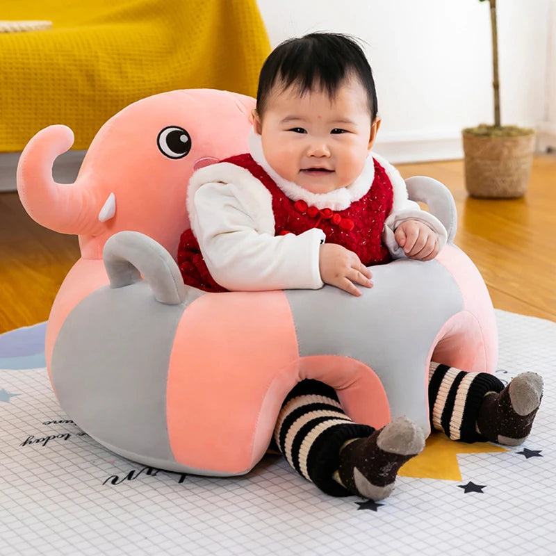 Baby Sofa Support Seat Cover Plush Chair Learning To Sit Comfortable Cartoon Toddler Nest Puff ChairToy Baby Floor Plush Lounger - PST PS Tradings