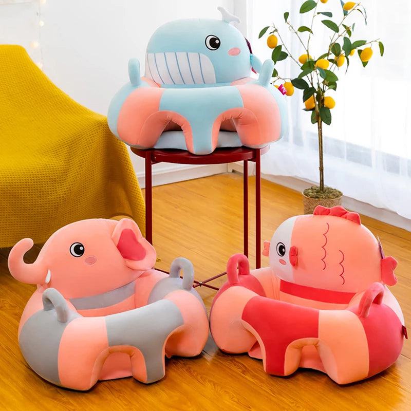 Baby Sofa Support Seat Cover Plush Chair Learning To Sit Comfortable Cartoon Toddler Nest Puff ChairToy Baby Floor Plush Lounger - PST PS Tradings