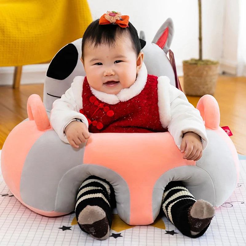 Baby Sofa Support Seat Cover Plush Chair Learning To Sit Comfortable Cartoon Toddler Nest Puff ChairToy Baby Floor Plush Lounger - PST PS Tradings