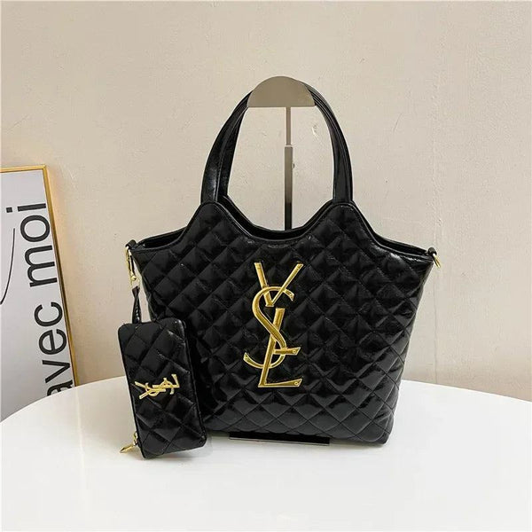 2024 High Quality Fashionable Women's Diamond Grid Printed Metal Buckle Large Capacity Buy Menu Shoulder Diagonal Cross Handbag - PST PS Tradings