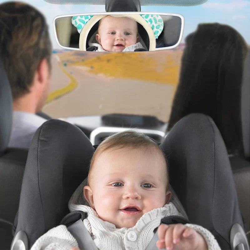 Black White View Back Seat Mirror Baby Car Mirror Safety Seat Headrest Rearview Mirror Baby Facing Rear Ward Car Kids Monitor - PST PS Tradings