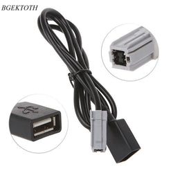 Car Aux Audio Media Wire To USB Adapter Conector For Toyota RAV4 EZ Verso Camry  Car Accessories - PST PS Tradings