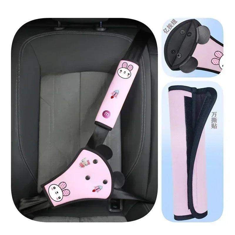 Car Seat Belt Cover Pads For Kids Interior Car Seat Belt Kit Anti Neck Limiter For Child Safety Belt Protector Cover Comfortable - PST PS Tradings