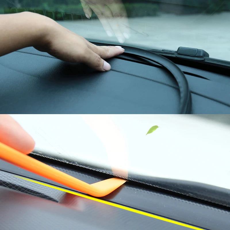 Car Sticker Dashboard Sealing Strip Noise Sound Insulation Rubber Strips Leakproof Weatherstrip Auto Anti Leak Strip Accessories - PST PS Tradings