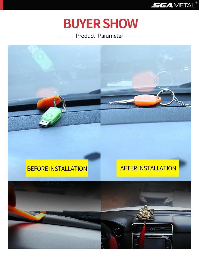 Car Sticker Dashboard Sealing Strip Noise Sound Insulation Rubber Strips Leakproof Weatherstrip Auto Anti Leak Strip Accessories - PST PS Tradings