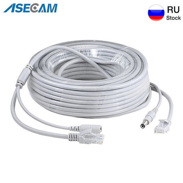 CCTV RJ45 Cable Ethernet Surveillance Camera DC Power Cat5 Internet Network LAN Cord POE  IP Camera Wifi Connection - PST PS Tradings