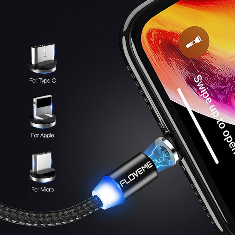 1M Magnetic Design Micro USB Charging Cable