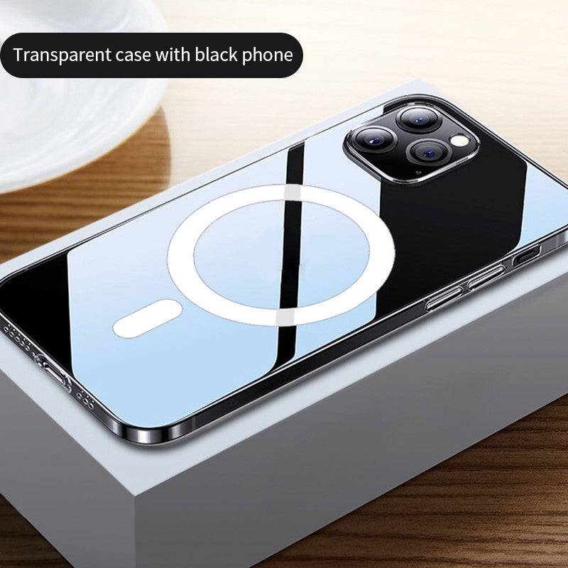 12 Magnetic Phone Case Anti-drop Transparent Protective Cover - Property & Safety Tradings