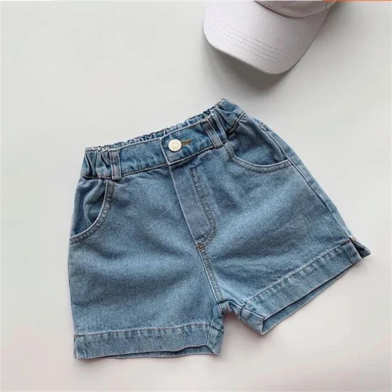 Clearance 80cm 2278C Children Pants Denim Short Summer Korean Children's Simple Casual Denim Shorts - PST PS Tradings