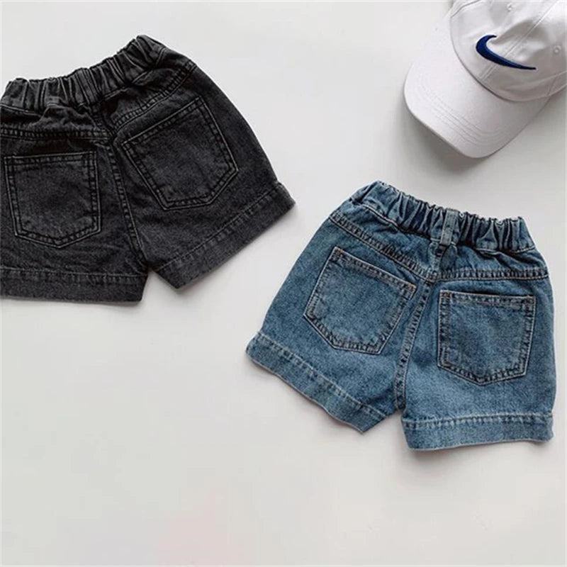 Clearance 80cm 2278C Children Pants Denim Short Summer Korean Children's Simple Casual Denim Shorts - PST PS Tradings