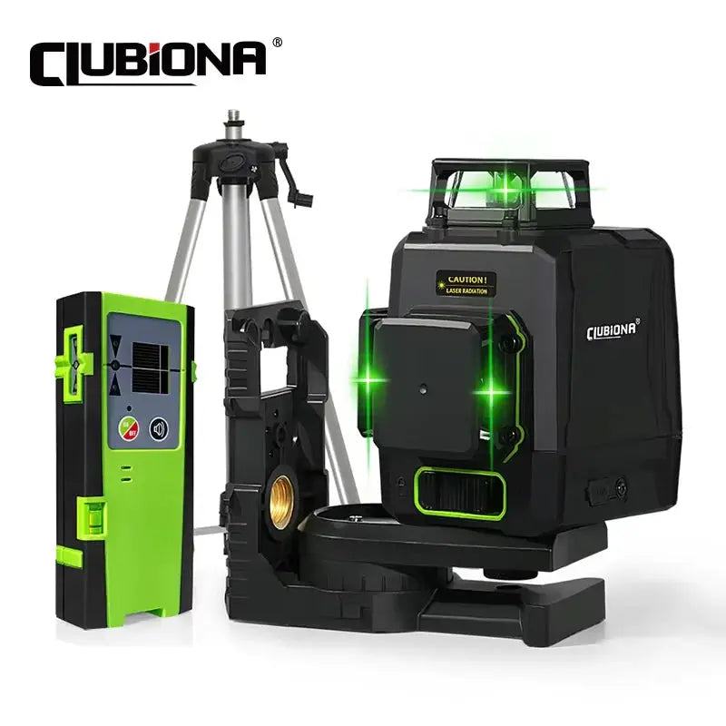 Clubiona CE Certificated 3D New ABS and PC Shell Shockproof Lines Laser Level with 5200mah BATTERY Work Separately Laser Lines Property & Safety Tradings